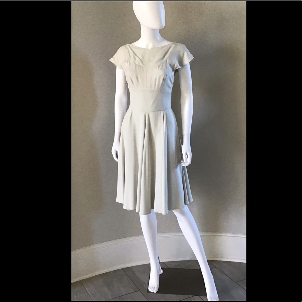 Fendi Ecru Silk Dress, Size 6